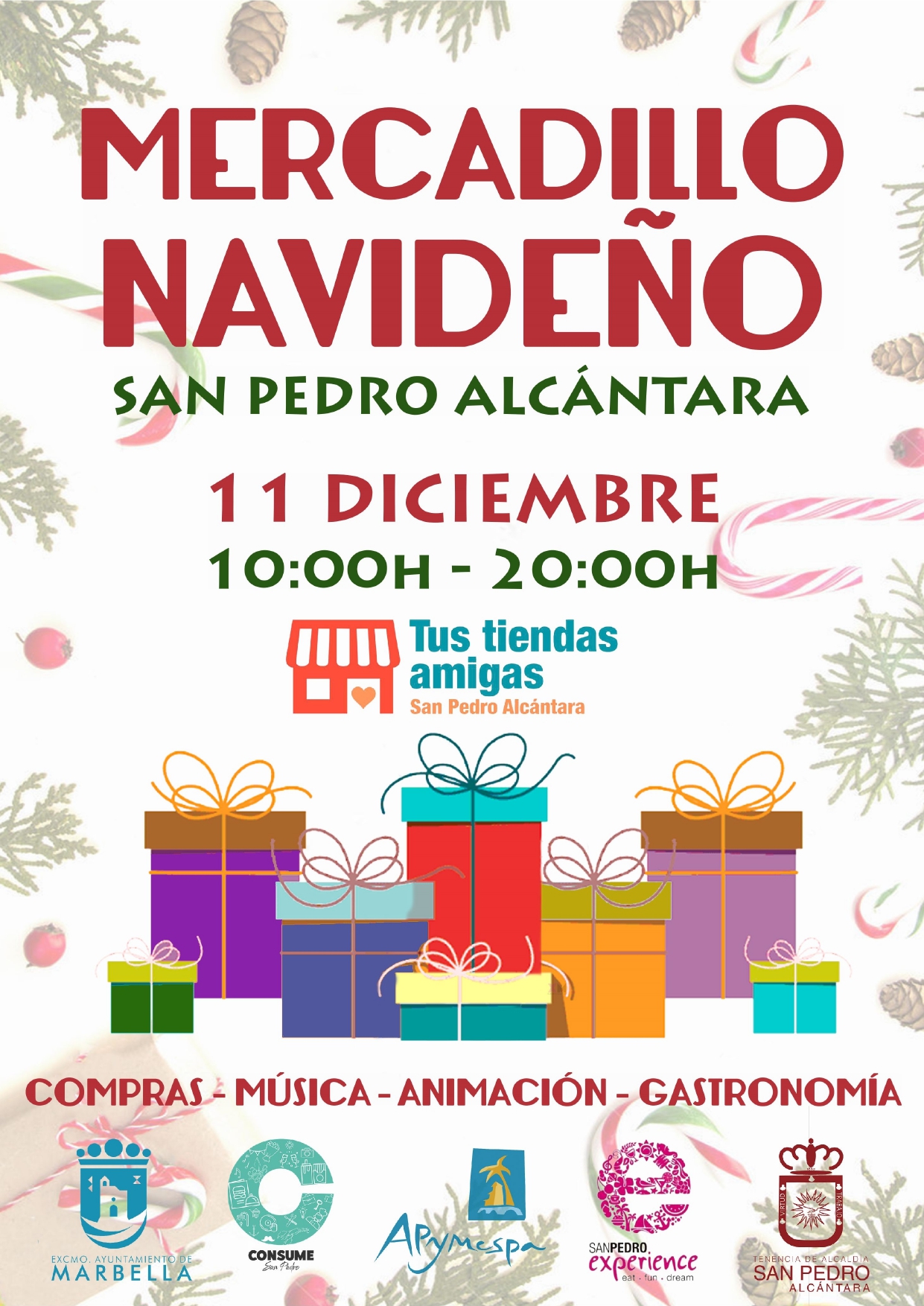 San Pedro Alcántara celebra este sábado una nueva edición del Mercadillo Navideño tras el parón por la pandemia con la participación de 60 comercios locales